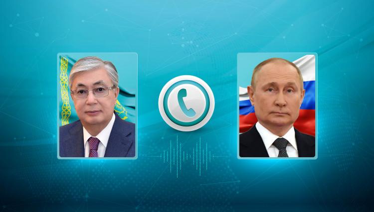 Қасым-Жомарт Тоқаев Ресей Президентімен телефон арқылы сөйлесті