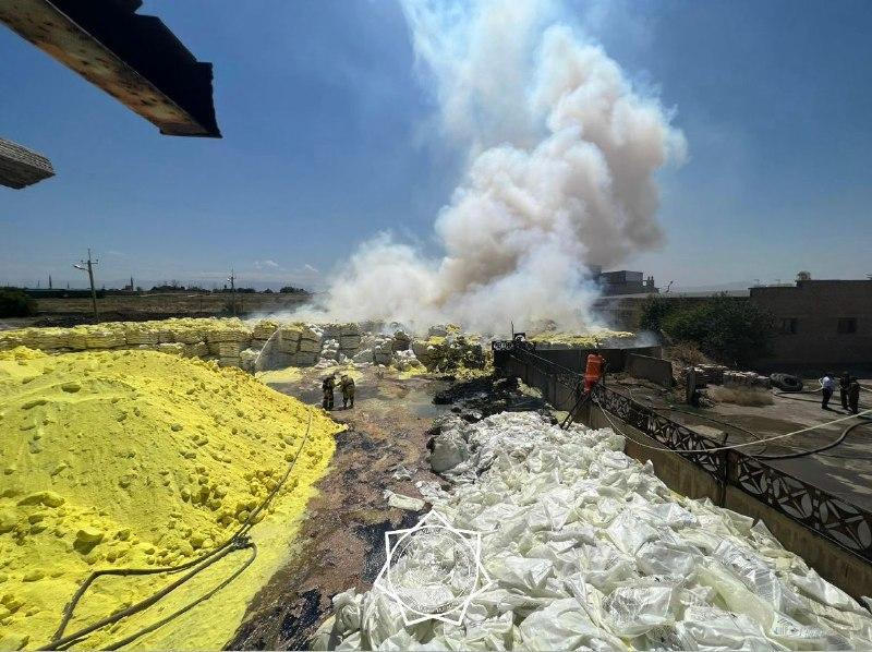 Силами МЧС ликвидирован пожар в индустриальной зоне Шымкента